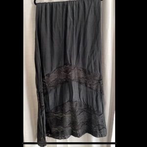 Black maxi skirt